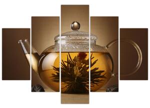 Obraz kanvica s čajom (Obraz 150x105cm)