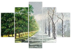 Obraz - leto a zima (Obraz 150x105cm)