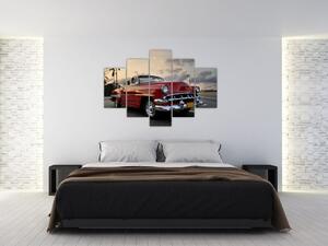 Obraz červeného auta (Obraz 150x105cm)