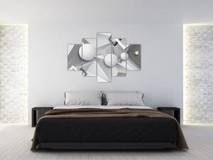 Geometrický abstraktný obraz (150x105 cm)