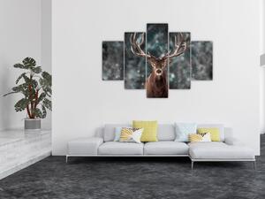 Obraz - Majestátnosť jeleňa (150x105 cm)
