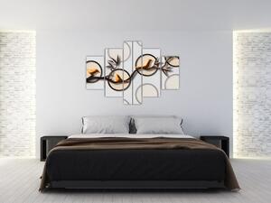 Umelecký obraz - Vtáčiky na vetve (150x105 cm)