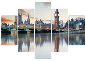 Obraz - Londýnske Houses of Parliament (150x105 cm)