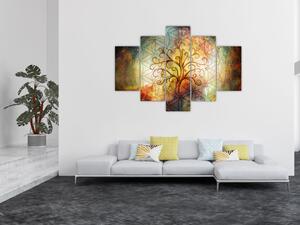 Abstraktný obraz stromu (150x105 cm)