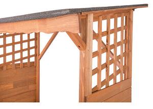 Drevník 130 × 60 × 168 cm, hnedý ROJAPLAST 151/151