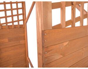 Drevník 130 × 60 × 168 cm, hnedý ROJAPLAST 151/151