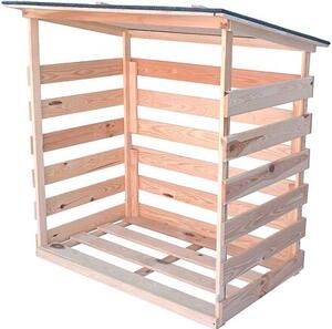 Wood Drevník 119 x 64 x 118 cm, prírodný ROJAPLAST 151/152