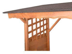 Drevník 130 × 60 × 168 cm, hnedý ROJAPLAST 151/151