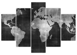 Obraz mapa sveta (Obraz 150x105cm)