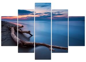 Obraz - večer pri jazere (Obraz 150x105cm)