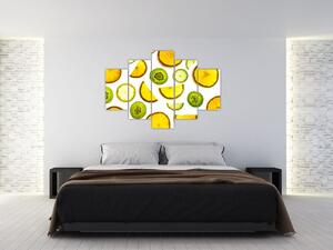 Obraz - pomaranče a kiwi (Obraz 150x105cm)