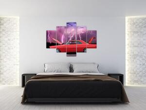 Obraz červeného auta (Obraz 150x105cm)
