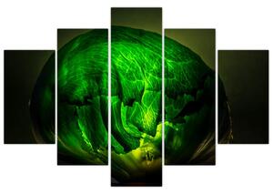 Zelená moderná abstrakcie (Obraz 150x105cm)