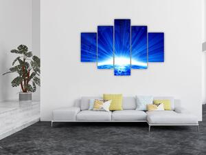 Modrý svitanie - obraz (Obraz 150x105cm)