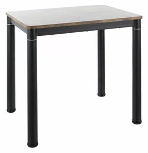 DAMAR stôl jedálenský 80x60cm,orech VINTAGE/čierna