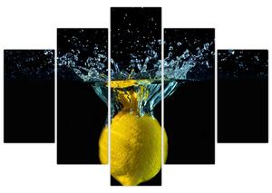 Obraz citrónu vo vode (Obraz 150x105cm)