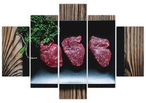 Obraz - steaky (Obraz 150x105cm)