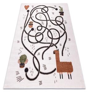 Krémový herný koberec Bludisko Rozmer: 180x270 cm