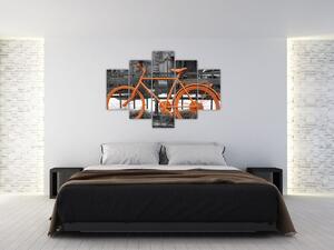 Obraz oranžového kolesá (Obraz 150x105cm)