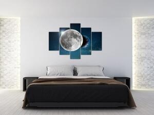 Obraz - Zem v zákryte Mesiaca (150x105 cm)