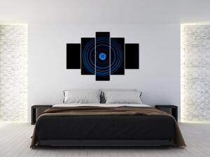 Modré kruhy - obraz (Obraz 150x105cm)