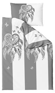Bavlnené obliečky TIRSO sivo-biele Rozmer obliečky: 70 x 90 cm | 140 x 200 cm