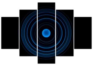 Modré kruhy - obraz (Obraz 150x105cm)