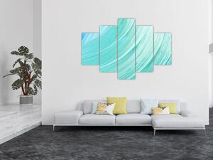 Zelenomodrý abstraktný obraz (Obraz 150x105cm)