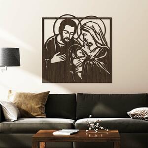 DUBLEZ | Drevená dekorácia - Jozef a Mária s Ježiškom