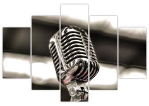 Obraz mikrofónu (Obraz 150x105cm)