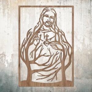 DUBLEZ | Drevený obraz - Srdce Ježišovo