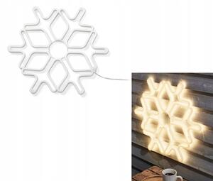 Vonkajšie dekoratívne LED svietidlo "snehová vločka" / Ø 59 cm / teplá biela