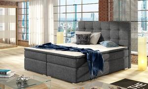 Kontinentálna posteľ 140x200 FIRALO - popolavá