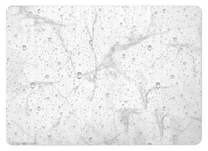 Bielo-sivá kúpeľňová predložka z kremeliny 50x70 cm Aqua – douceur d'intérieur