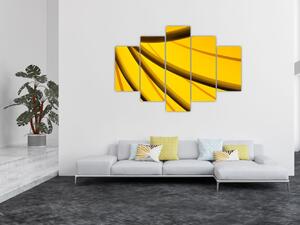 Žltá abstrakcie (Obraz 150x105cm)