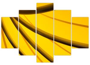 Žltá abstrakcie (Obraz 150x105cm)
