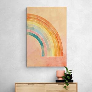Obraz minimalistická dúha Peach Fuzz