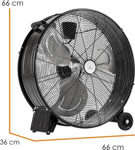 Priemyselný ventilátor Kesser KE-60 / 160 W / čierny