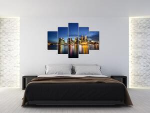 Obraz nočného mesta na stenu (Obraz 150x105cm)