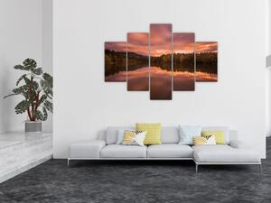 Obraz s jazerom na stenu (Obraz 150x105cm)