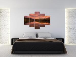 Obraz s jazerom na stenu (Obraz 150x105cm)