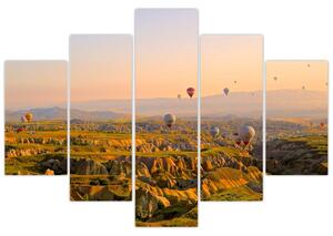 Obraz - letiaci balóny (Obraz 150x105cm)