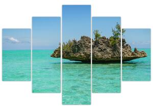 Obraz mora s ostrovčekom (Obraz 150x105cm)