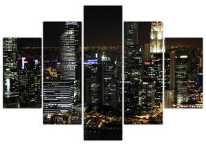 Obraz nočného mesta (Obraz 150x105cm)