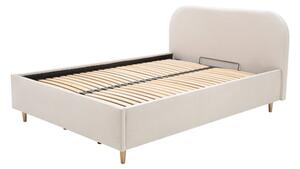 Čalúnená posteľ SANTANDI na zlatých nohách 140x200 cm