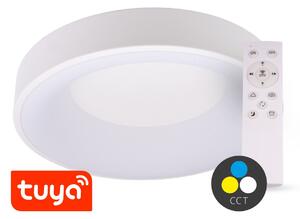 SMART TUYA Biele LED stropné svietidlo guľaté 480mm 48W CCT s DO – LED lustre a svietidlá > LED stropné svietidlá