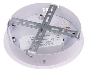 Biele závesné LED svietidlo hranaté 400x400mm 32W CCT