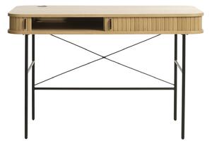 Dizajnový písací stôl Vasiliy 120 cm prírodný dub
