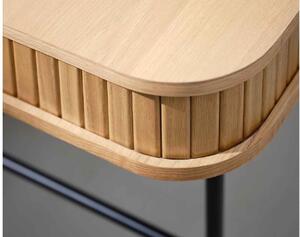 Dizajnový písací stôl Vasiliy 120 cm prírodný dub