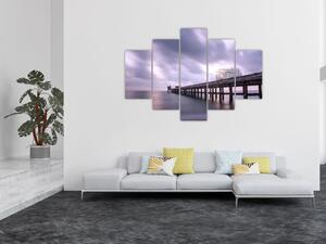 Obraz na stenu s mólom na mori (Obraz 150x105cm)
